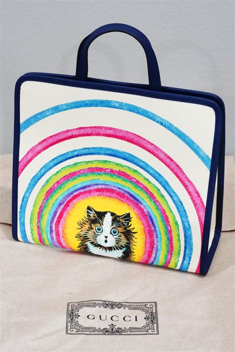 Sold at Auction: Gucci x Louis Wain Cat Print Tote Bag